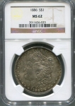 1 доллар 1886 (США) (в слабе)