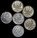 Набор из 6-ти монет: 5 копеек
