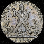 1/2 пенни - токен 1790 (Эдинбург  Шотландия)