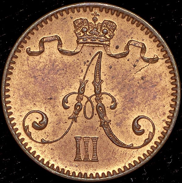 1 пенни 1893 (Финляндия)