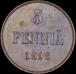 5 пенни 1898 (Финляндия)