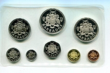Набор из 8-и монет 1973 в п/у (Барбадос)
