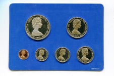 Набор из 6-ти монет 1975 в /у (Британские Виргинские острова)