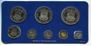 Набор из 8 монет 1975 в п/у (Филиппины)