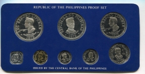 Набор из 8 монет 1975 в п/у (Филиппины)