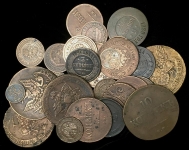 Набор из 31 медной русской монеты