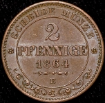 2 пфенинга 1864 (Саксония)