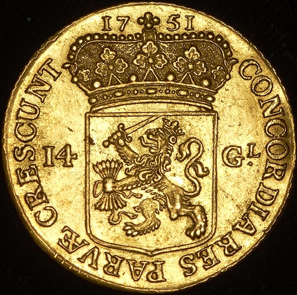 14 гульденов 1751 (Утрехт  Нидерланды)