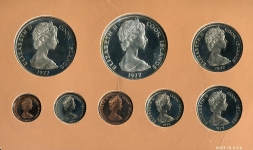 Набор монет 1977 в п/у (Острова Кука)