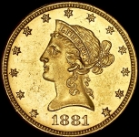 10 долларов 1881 (США)