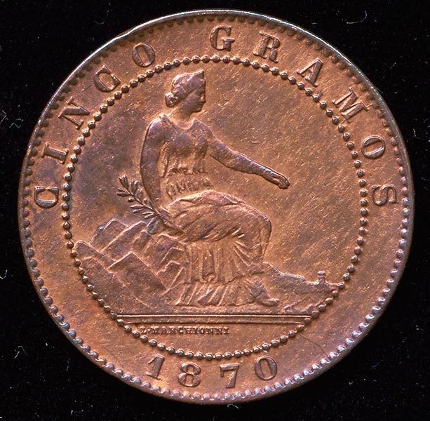 5 сантимос 1870 (Испания)