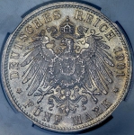 5 марок 1901 (Бавария) (в слабе)