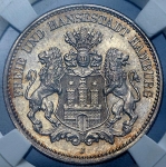 2 марки 1914 (Гамбург) (в слабе)