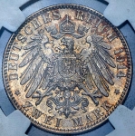 2 марки 1914 (Гамбург) (в слабе)