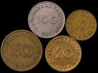 Комплект из 4-х монет (Саарланд)