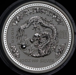 10 долларов 2000 "Лунный календарь: Год дракона" (Австралия)