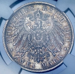 2 марки 1911 (Бавария) (в слабе)