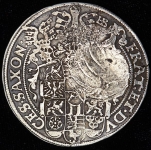 Ефимок 1655 года на талере 1596 года