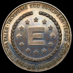 Медаль "3-й европейский талер  Альчиде де Гаспери" (Германия)