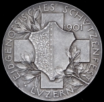 Медаль "Федеральный фестиваль стрелков в Люцерне" 1901 (Швейцария)