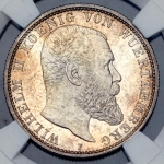 2 марки 1903 (Вюртемберг) (в слабе)
