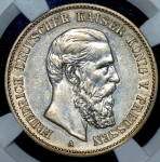 2 марки 1888 (Пруссия) (в слабе)