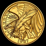 5 долларов 1987 "200-летие конституции" (США)