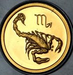 25 рублей 2002 "Знаки зодиака: Скорпион"