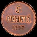 5 пенни 1897 (Финляндия)