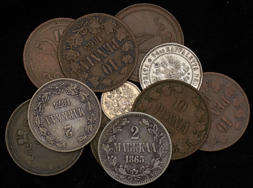 Набор из 11-ти монет (Финляндия)