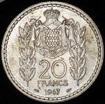 20 франков 1947 (Монако)