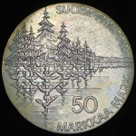 50 марок 1985 "Национальный эпос - Калевала" (Финляндия) (с сертификатом)