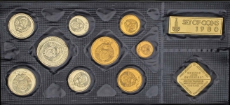 Годовой набор монет СССР 1980 года (в мяг  запайке)