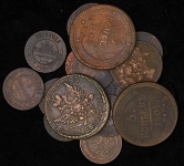 Набор из 23-х медных монет