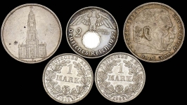 Набор из 5-ти сер  монет (Германия)
