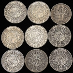 Набор из 9-ти сер  монет (Швеция)