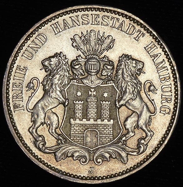 3 марки 1914 (Гамбург)
