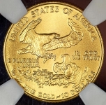 10 долларов 1986 "Американский золотой орел" (США) (в слабе)