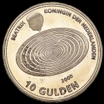 10 гульденов 1999 "Милленниум" (Голландия)