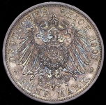 5 марок 1907 "На смерть Фридриха I" (Баден)