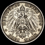 3 марки 1909 (Вюртемберг)
