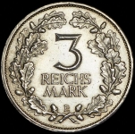 3 марки 1925 "1000-летие Рейнланда"  (Германия)