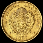 5 песо 1887 (Аргентина)