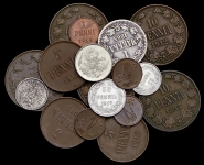Набор из 17-ти финских монет