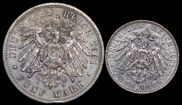 Набор из 2-х монет "200-летие королевства" (Пруссия)