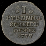 1 пфеннинг 1777 (Брауншвейг-Вольфенбюттель)