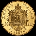 100 франков  1857 (Франция)