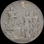 Медаль "В память заложения моста Александра III в Париже  25 сентября (7 октября) 1896 г  "