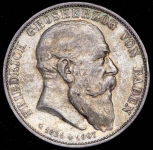 5 марок 1907 "На смерть Фридриха I" (Баден)
