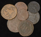 Набор из 12-ти медных монет
